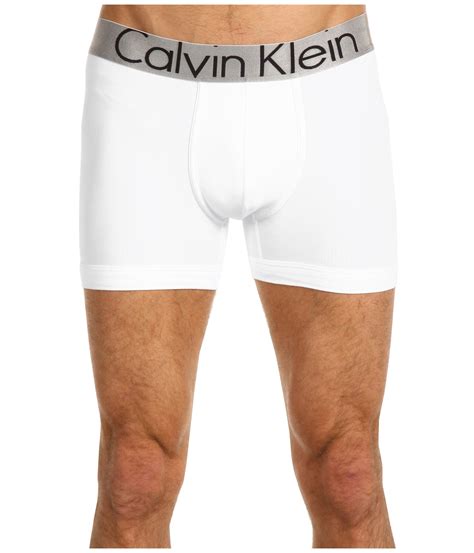 calvin klein steel micro boxer briefs white|Calvin Klein steel microfiber underwear.